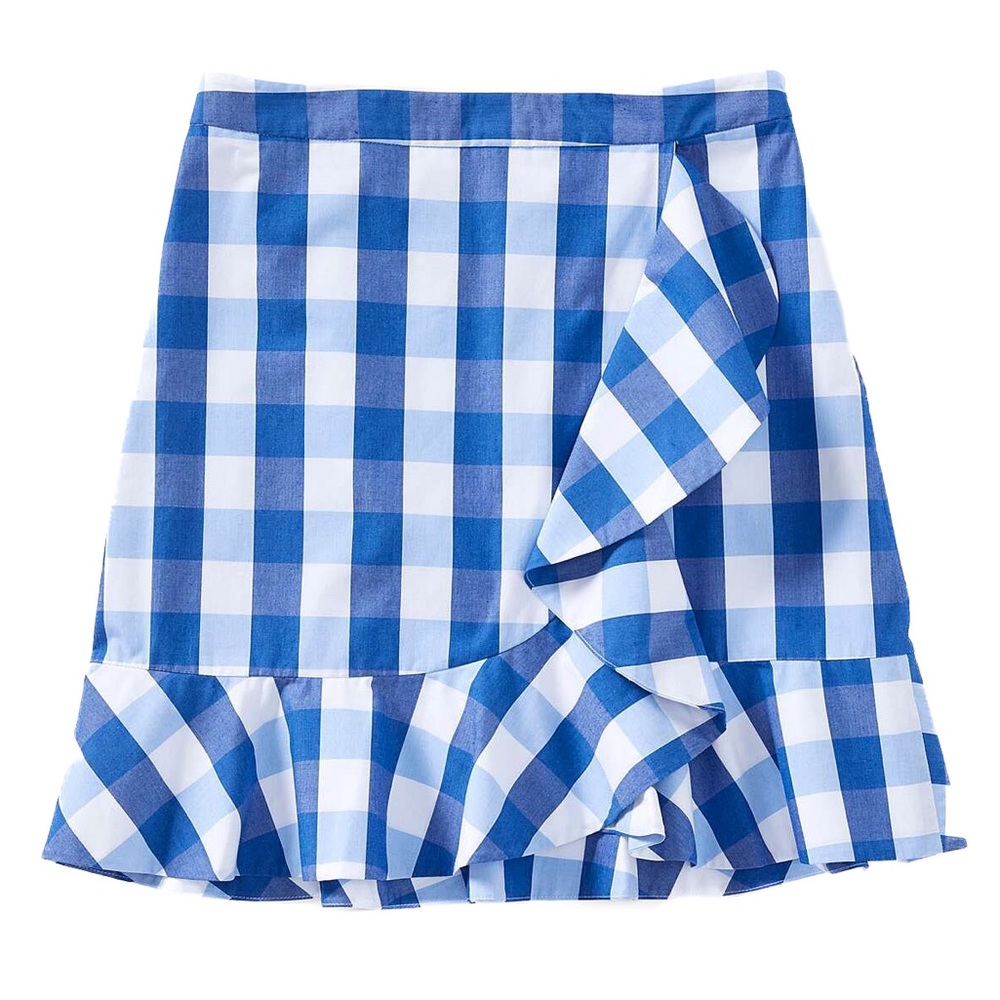 Draper James plaid skirt with ruffle